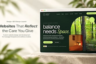 design and build a custom website for your massage or wellness business