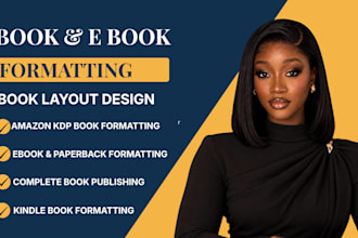 do book formatting book editing book layout design paper back formatting amazon