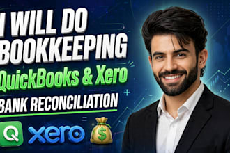 do bookkeeping and bank reconciliation in quickbooks, xero and wave
