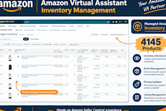 be your amazon VA for store management