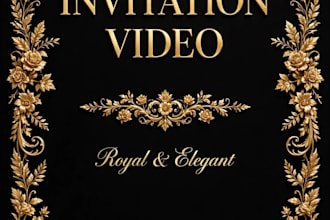 create luxury wedding invitation video