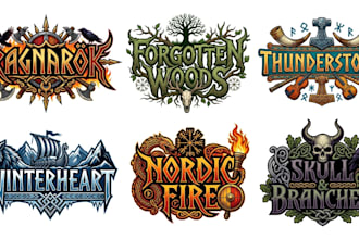 do viking metal, pagan metal, folk metal and norse band logo