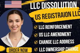 do llc amendment, llc reinstate, change llc address, close ein and operation
