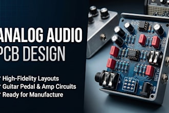 design analog audio pcb design for guitar effects and amplifiers
