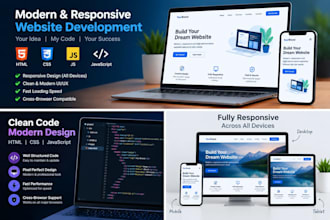 build a modern responsive front end website