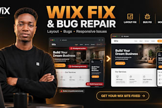 fix wix website bugs, fix wix layout, fix wix cms issues, seo wix fix