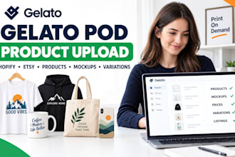 gelato shopify etsy integration product upload pod store setup listing design