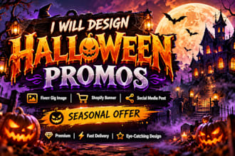 design eye catching halloween promos