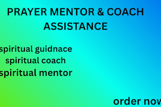 provide spiritual coaching and personalized spiritual guidance