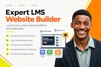 build your online course website learndash tutor lms wordpress