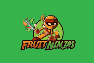 design ninja themed dessert destination logo