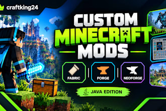 code a custom minecraft mod for fabric forge or neoforge