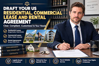 draft your US residential lease, commercial lease and rental agreement