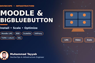 install and optimize moodle lms or bigbluebutton on your server