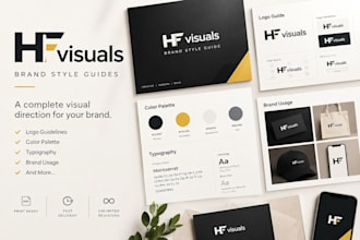 design a professional brand identity , branding kit and visual identity