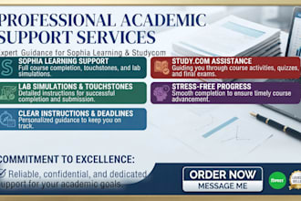 do sophia, touchstones, lab simulation, umpi, wgu, capella, studycom, saylor
