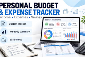 create a personalized monthly budget report