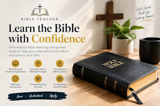 teach you the bible and guide you through personalized bible study