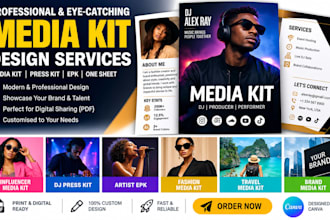 design influencer media kit, dj press kit, artist epk, fashion, travel and brand