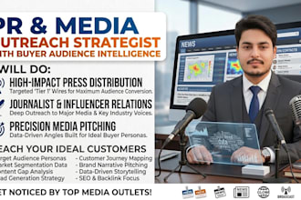 do press release distribution, journalist outreach and targeted media pitching