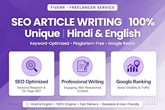 write SEO optimized articles