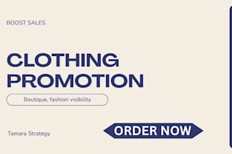 market and promote your clothing brand, boutique or fashion store