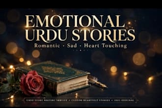write a romantic urdu love story and urdu novel for you
