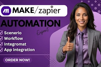 build custom make com automation and integromat workflows