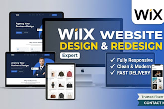 design or redesign a professional wix website