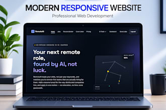 build a modern responsive full stack website