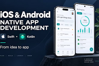 develop a custom mobile app for ios or android