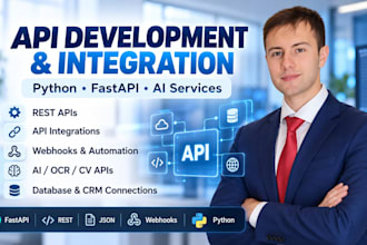 build and integrate rest apis with python and fastapi