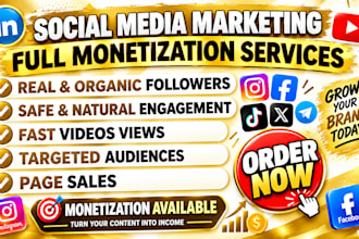 monetize twitter fb page, promote usa instagram linkedin, top yt follower growth