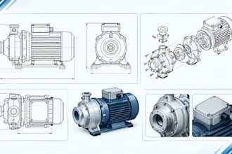 do technical drawing and patent drawing of manufacturing
