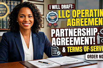 draft llc operating agreement partnership agreement and terms
