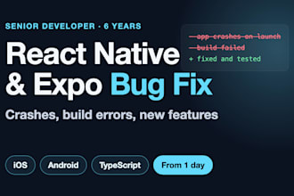 fix bugs in your react native or expo app