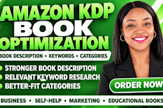 optimize your amazon KDP book description keywords and categories
