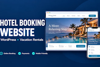 build a wordpress hotel booking or airbnb website to boost bookings