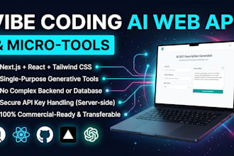 build a custom ai web app or micro tool with vibe coding