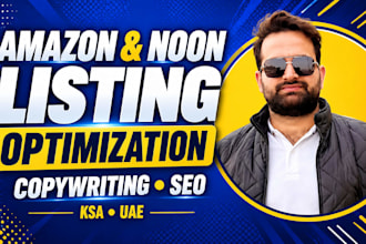 create and optimize amazon and noon product listings