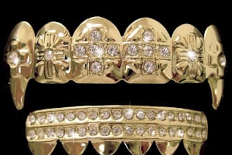 design 3d cad teeth grillz, hip hop and celebrity tooth grillz for 3d printing