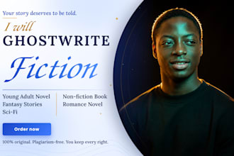ghostwrite fiction, young adult novel, fantasy ebook ghostwriter