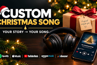 create a personalized christmas or new year song from your story