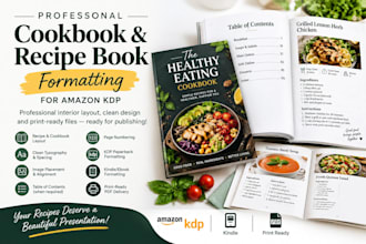 format your cookbook and recipe book for KDP