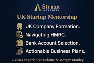 be your startup business advisor, coach and mentor