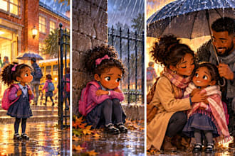 illustrate children storybook and children book illustration for amazon kdp
