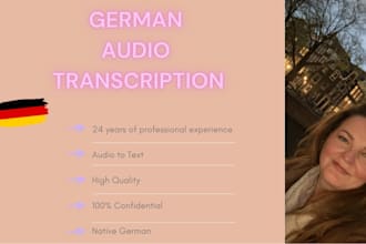 transcribe your german audio