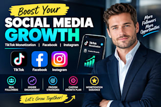 boost tiktok monetization and grow facebook tiktok instagram followers