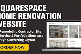 build squarespace home renovation website remodeling contractor services website