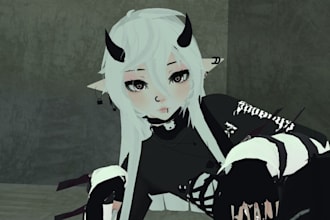 create custom vrchat avatar, furry avatar, nsfw, 3d model rigging and textures